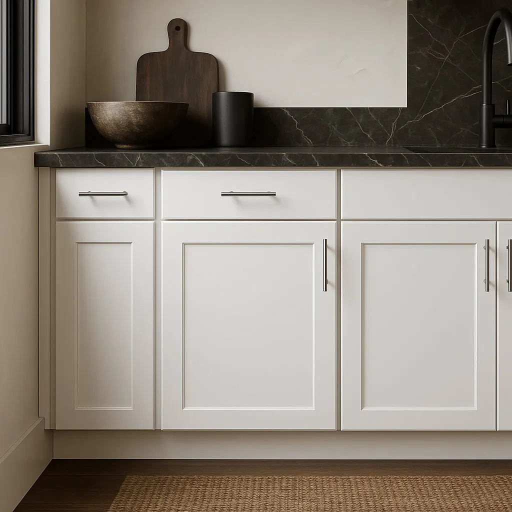 Hampton Bay Avondale 18-inch Alpine White Shaker Base Kitchen Cabinet, photo 2 of 4