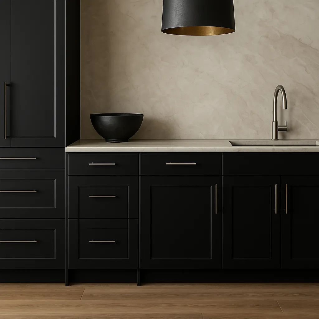 Hampton Bay Avondale Shaker Base Kitchen Cabinet in Raven Black, photo 2 of 4