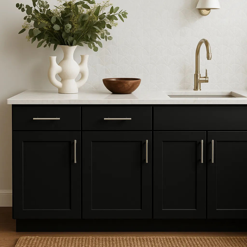 Hampton Bay Avondale Shaker Base Kitchen Cabinet in Raven Black, photo 3 of 4