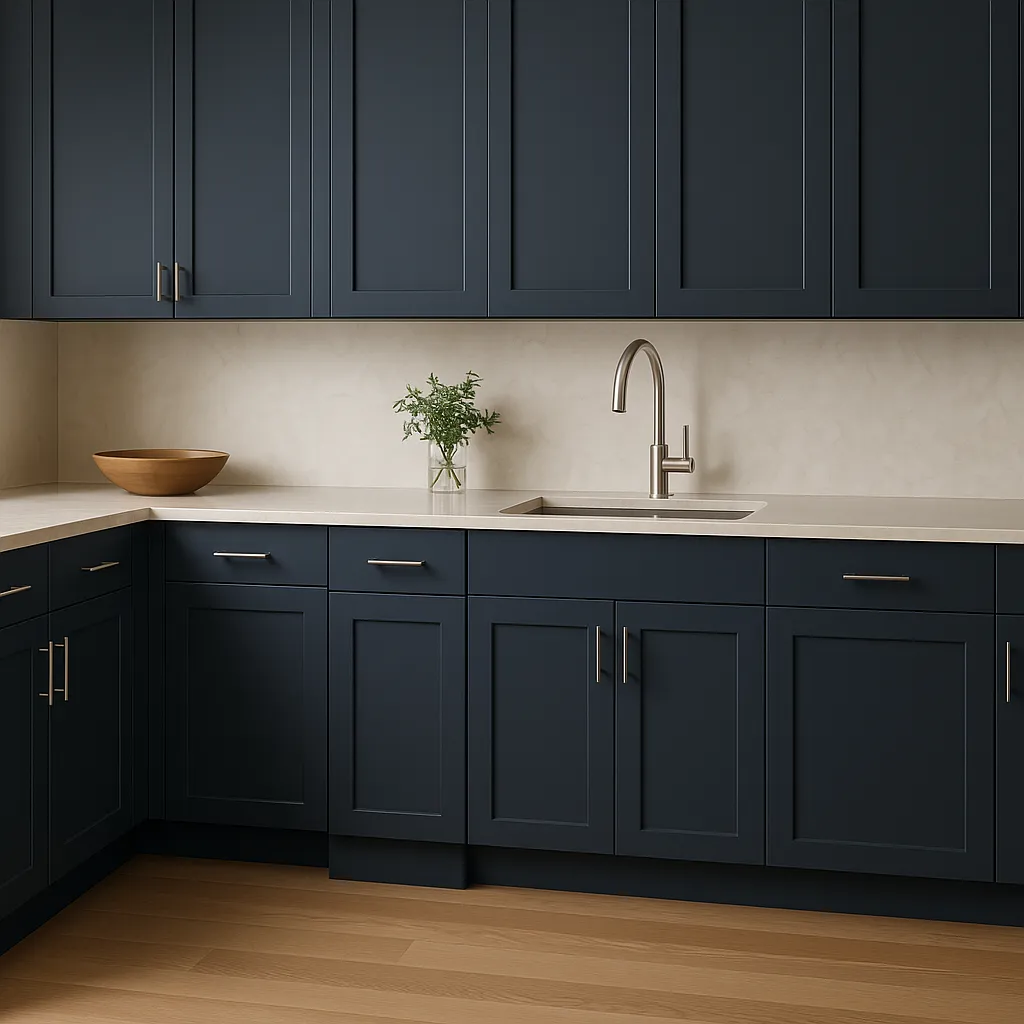 Hampton Bay Avondale Ink Blue Shaker Base Kitchen Cabinet - 15 in. W x 24 in. D x 34.5 in. H, photo 4 of 4
