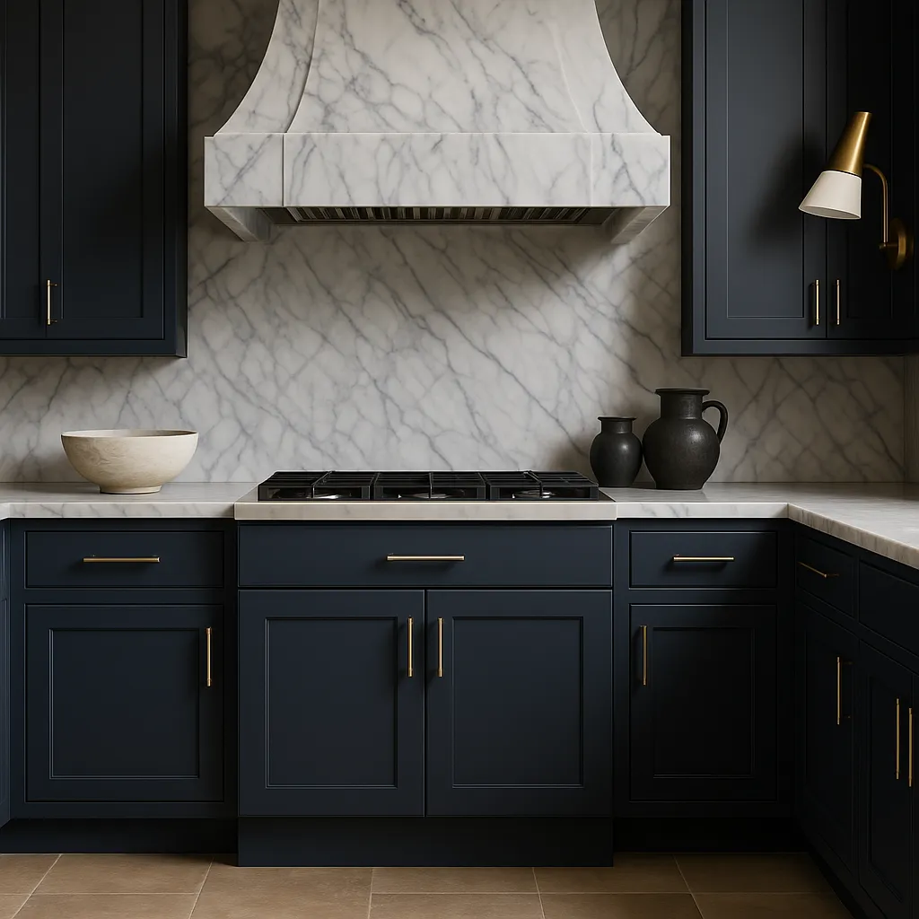 Hampton Bay Avondale Ink Blue Shaker Base Kitchen Cabinet, 30 in. W x 24 in. D x 34.5 in. H, photo 4 of 4