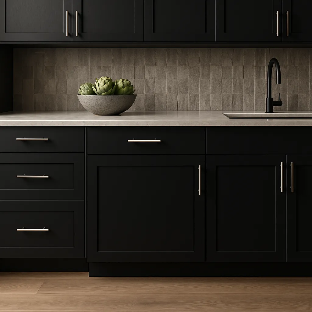 Hampton Bay Avondale Raven Black Shaker Base Kitchen Cabinet - 21 in. W x 24 in. D x 34.5 in. H, photo 4 of 4