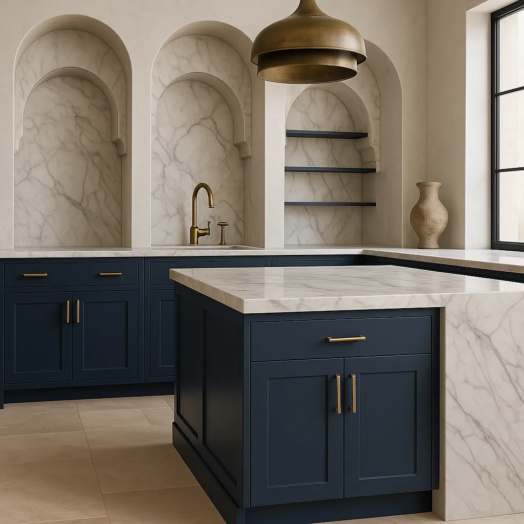 Hampton Bay Avondale Ink Blue Shaker Base Kitchen Cabinet, 27 in. W x 24 in. D x 34.5 in. H, photo 4 of 4