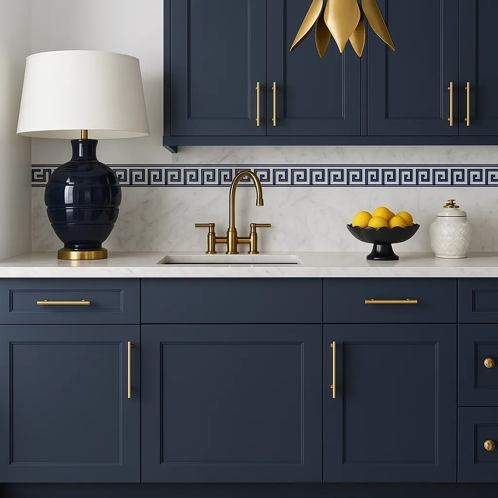 Hampton Bay Avondale Ready to Assemble Plywood Shaker Base Kitchen Cabinet in Ink Blue, photo 4 of 4