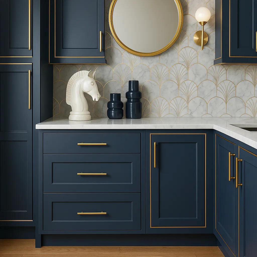 Hampton Bay Avondale 24-inch Ink Blue Shaker Drawer Base Cabinet, photo 4 of 4