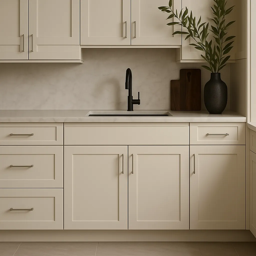 Hampton Bay Avondale 36-inch Shaker Base Kitchen Cabinet in Antique White, photo 2 of 4