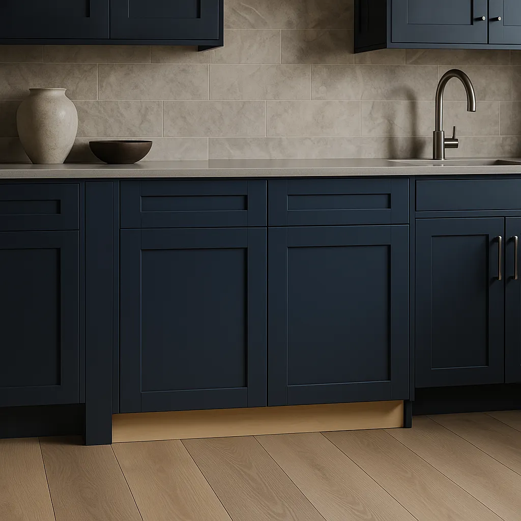 MILL'S PRIDE Valencia Blue Shaker Base Kitchen Cabinet - 36 in W x 24 in D x 34.5 in H, photo 2 of 4