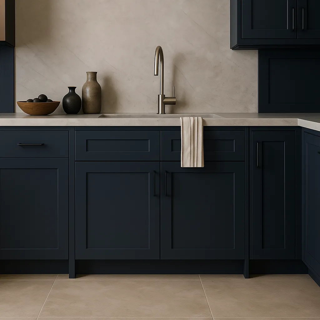 MILL'S PRIDE Valencia Blue Sink Base Cabinet - 36" Wide, photo 2 of 4