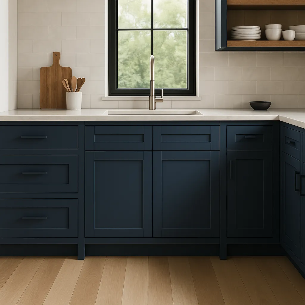 MILL'S PRIDE Valencia Blue Sink Base Cabinet - 36" Wide, photo 3 of 4