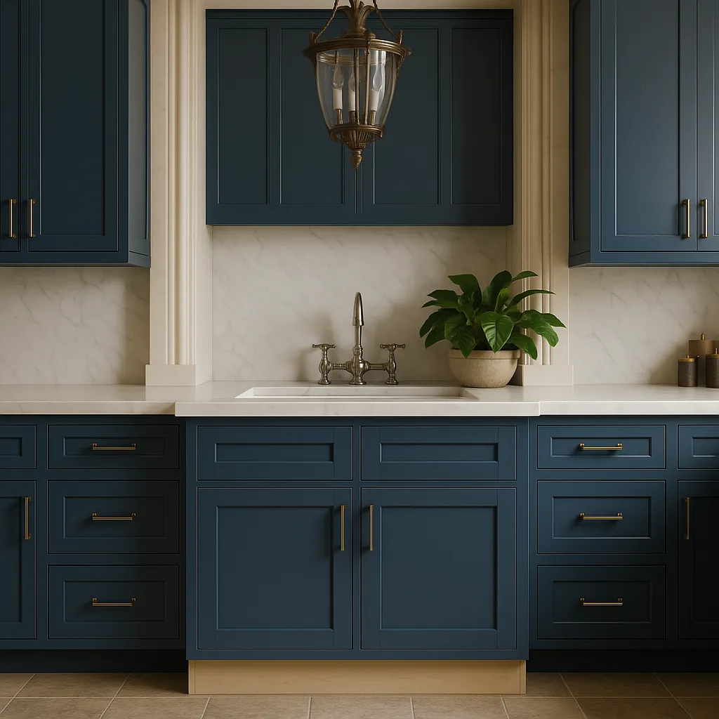 MILL'S PRIDE Valencia Blue Sink Base Cabinet - 36" Wide, photo 4 of 4