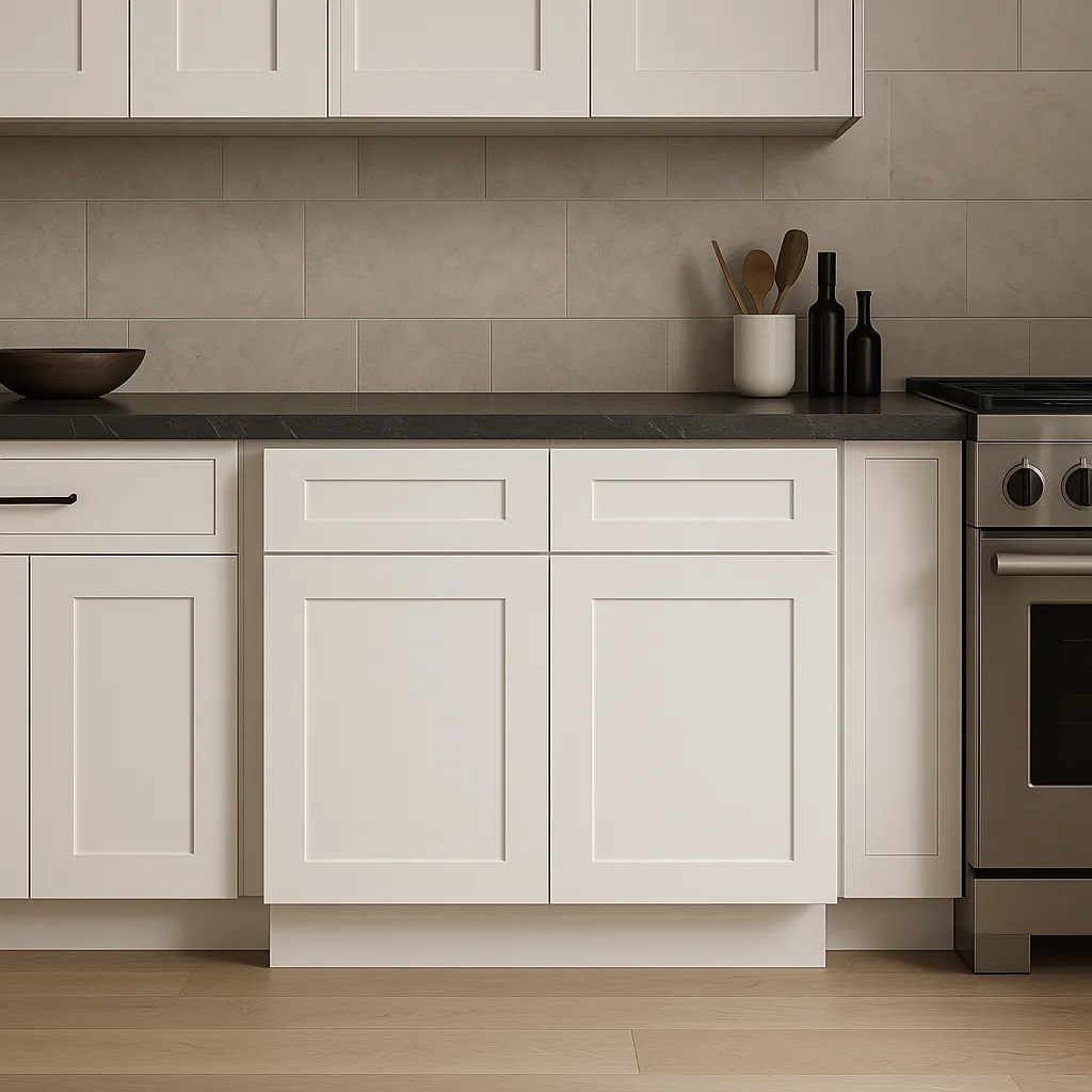 MILL'S PRIDE Richmond Verona White Shaker Base Kitchen Cabinet - 36 in W x 24 in D x 34.5 in H, photo 2 of 4
