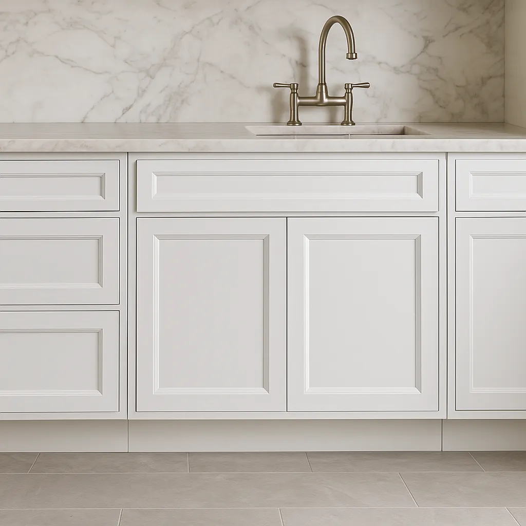 PELHAM & WHITE Keyport Shaker 30" White Plywood Kitchen Cabinet, photo 3 of 4