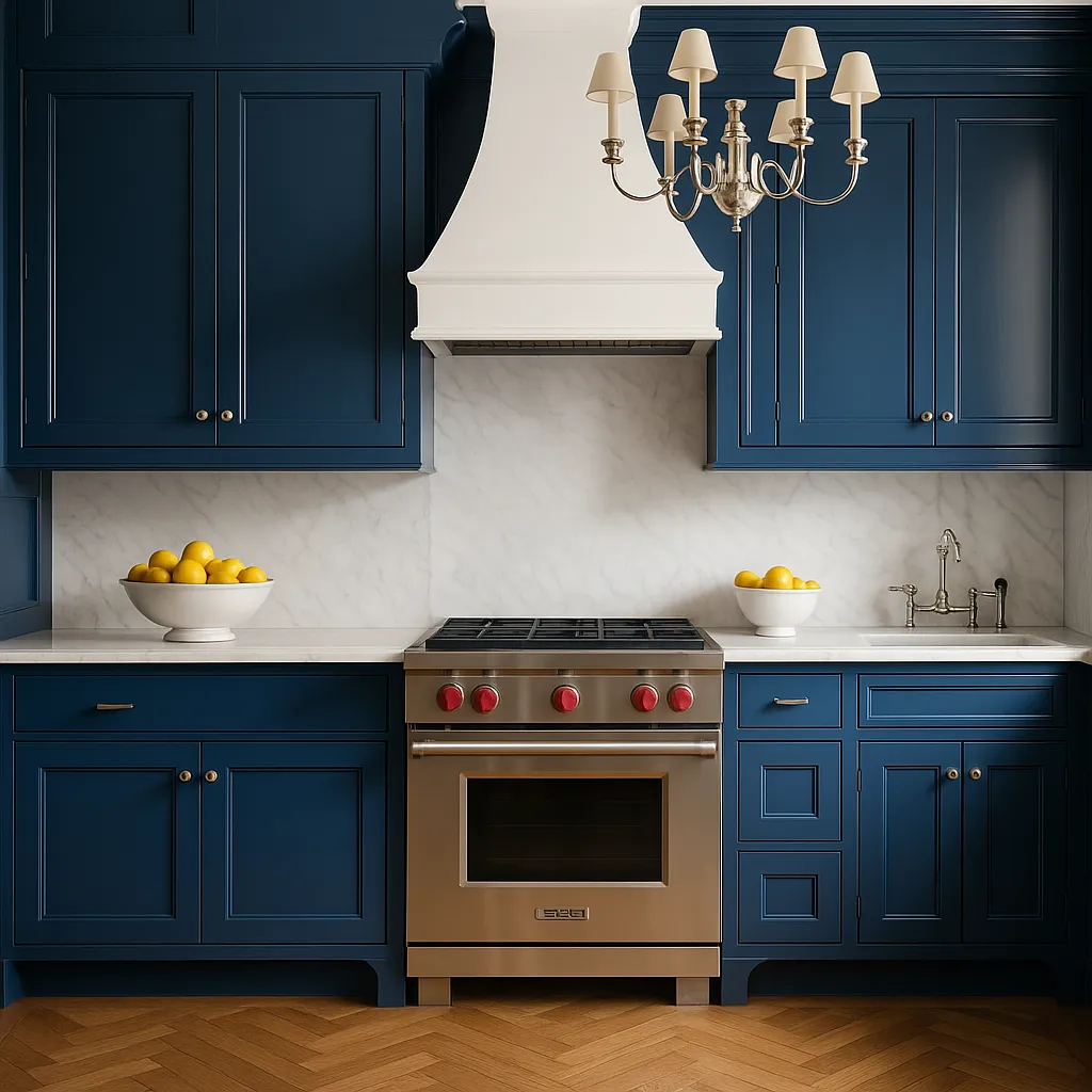 MILL'S PRIDE Valencia Blue Shaker Base Kitchen Cabinet - 30 in W x 24 in D x 34.5 in H, photo 3 of 4