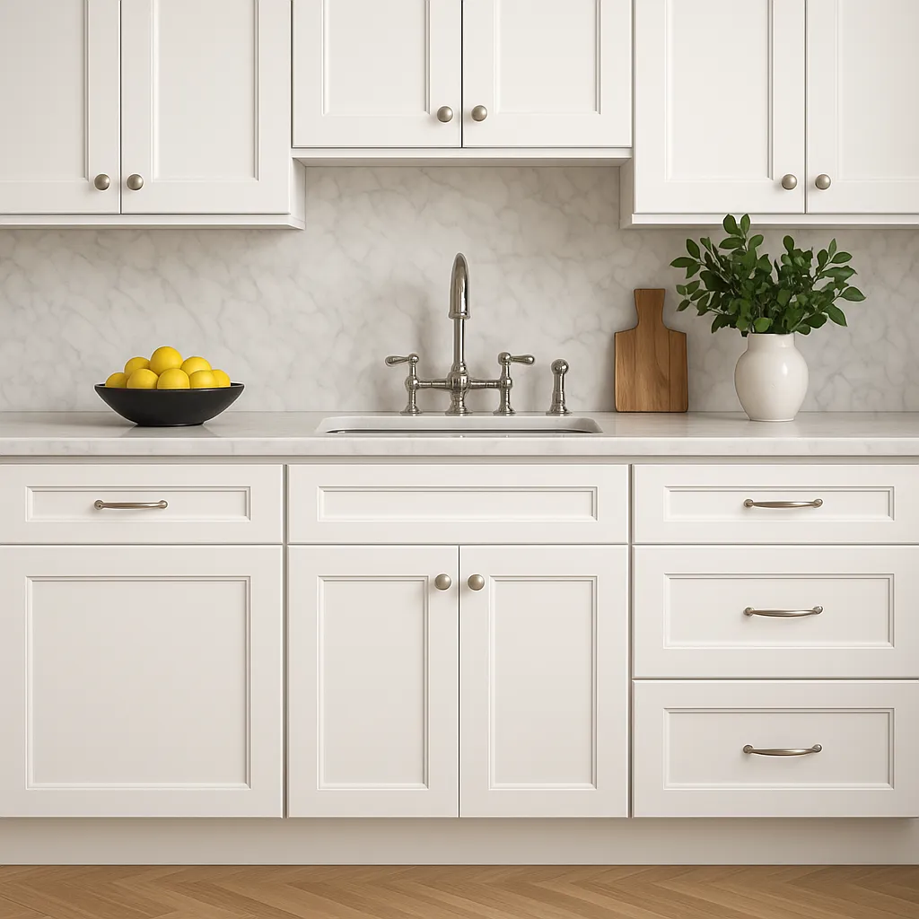 PELHAM & WHITE Keyport Shaker 24" White Plywood Kitchen Cabinet, photo 3 of 4