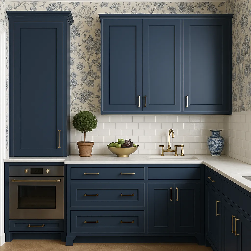 MILL'S PRIDE Valencia Blue Shaker Wall Kitchen Cabinet - 30" W x 12" D x 36" H, photo 4 of 4