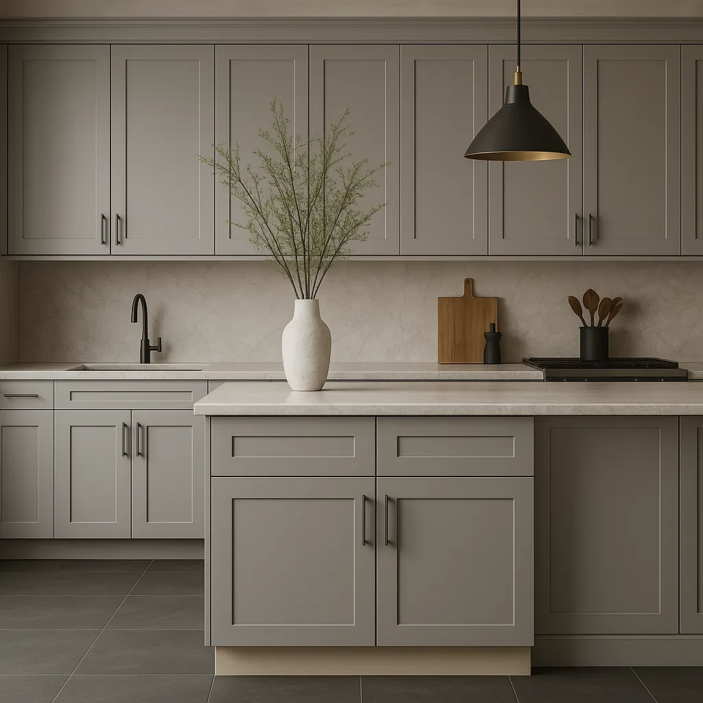 MILL'S PRIDE Richmond Vesuvius Gray Shaker Base Kitchen Cabinet - 36 in W x 24 in D x 34.5 in H, photo 2 of 4
