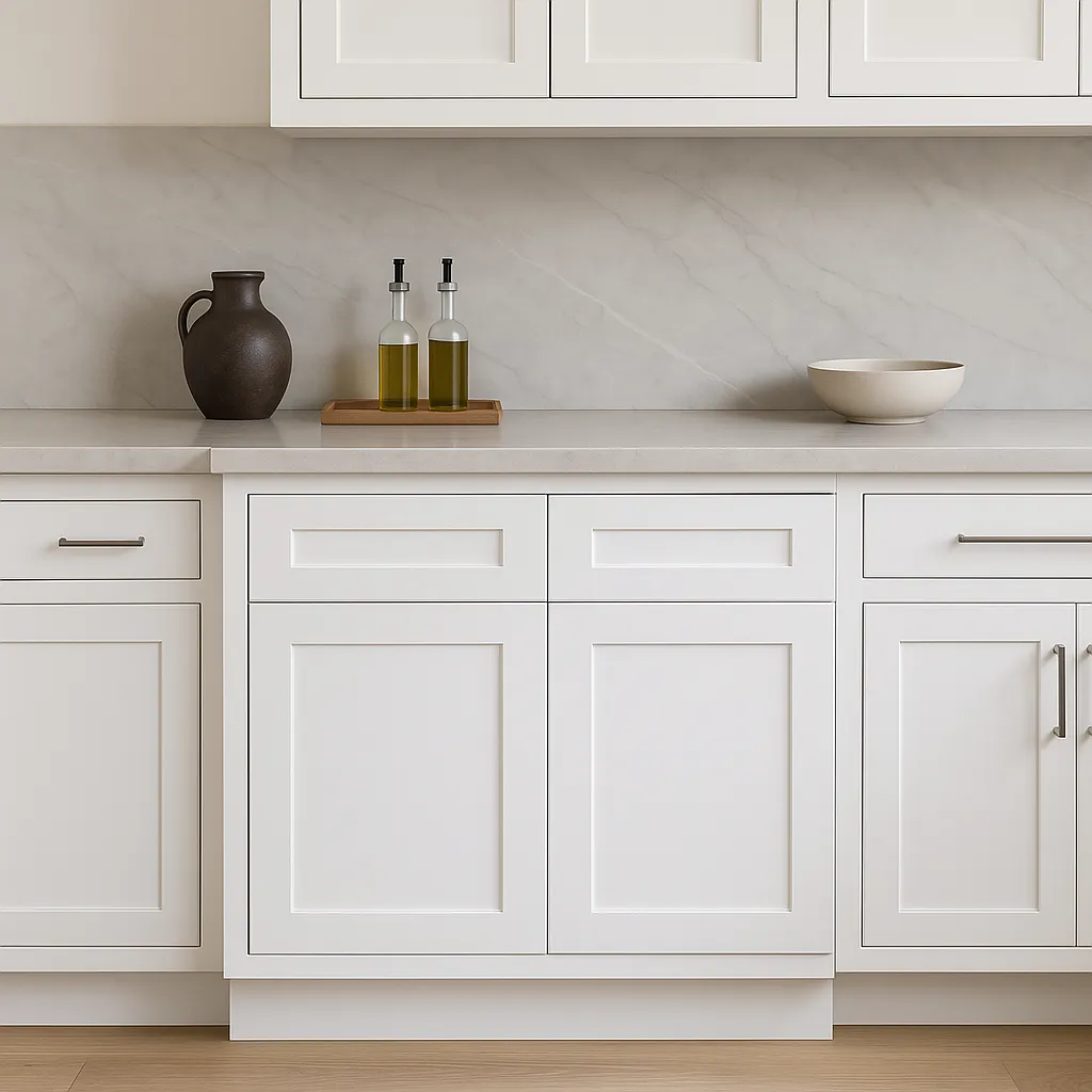 Design House Brookings Solid Wood Shaker Base Kitchen Cabinet, White, 36x34.5x24 in., photo 2 of 4