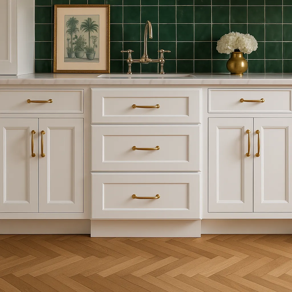 HOMEIBRO Shaker White Plywood Kitchen Cabinet with 3 Drawers - 21 in. W x 24 in. D x 34.5 in. H, photo 4 of 4