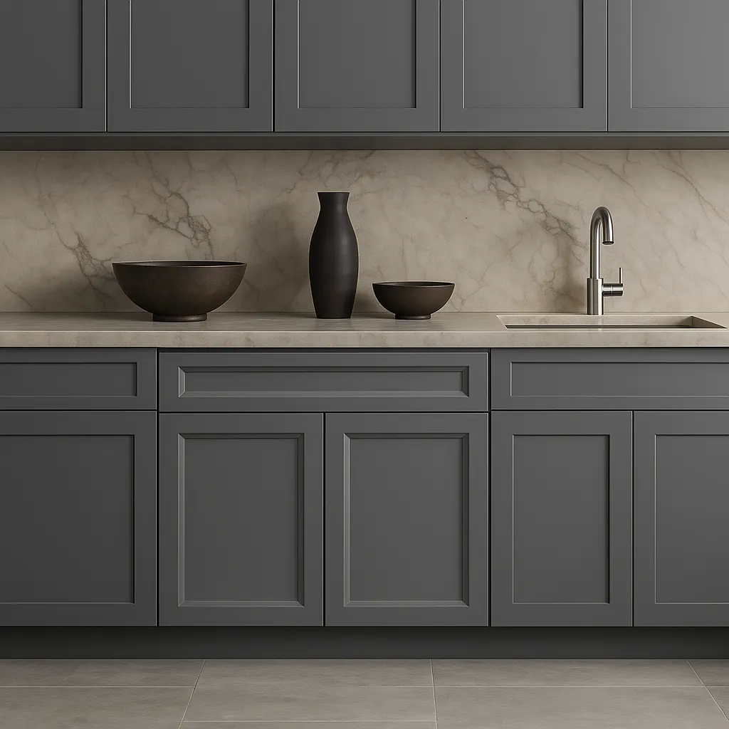 PELHAM & WHITE Keyport Shaker 36" Charcoal Base Kitchen Cabinet, photo 3 of 4