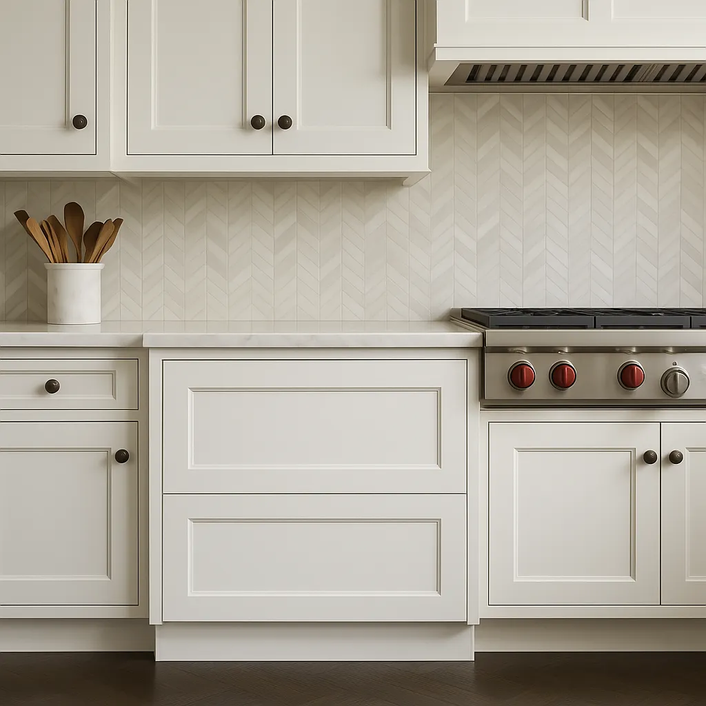 HOMEIBRO Shaker White Plywood Kitchen Cabinet with 2 Drawers - 36 in. W x 24 in. D x 34.5 in. H, photo 3 of 4
