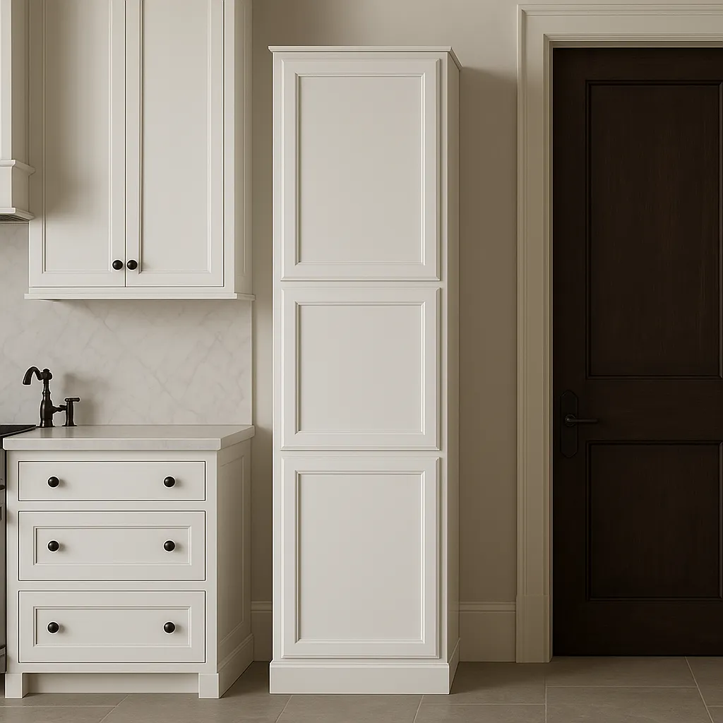 PELHAM & WHITE Keyport Shaker Pantry Cabinet, 18 in. W x 24 in. D x 90 in. H, White, photo 3 of 4