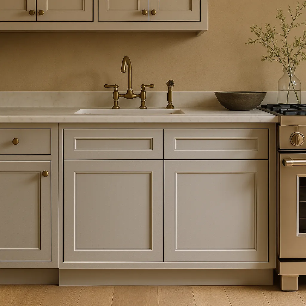 Plywell Shaker Sink Base Cabinet, Gray, Ready to Assemble, photo 4 of 4