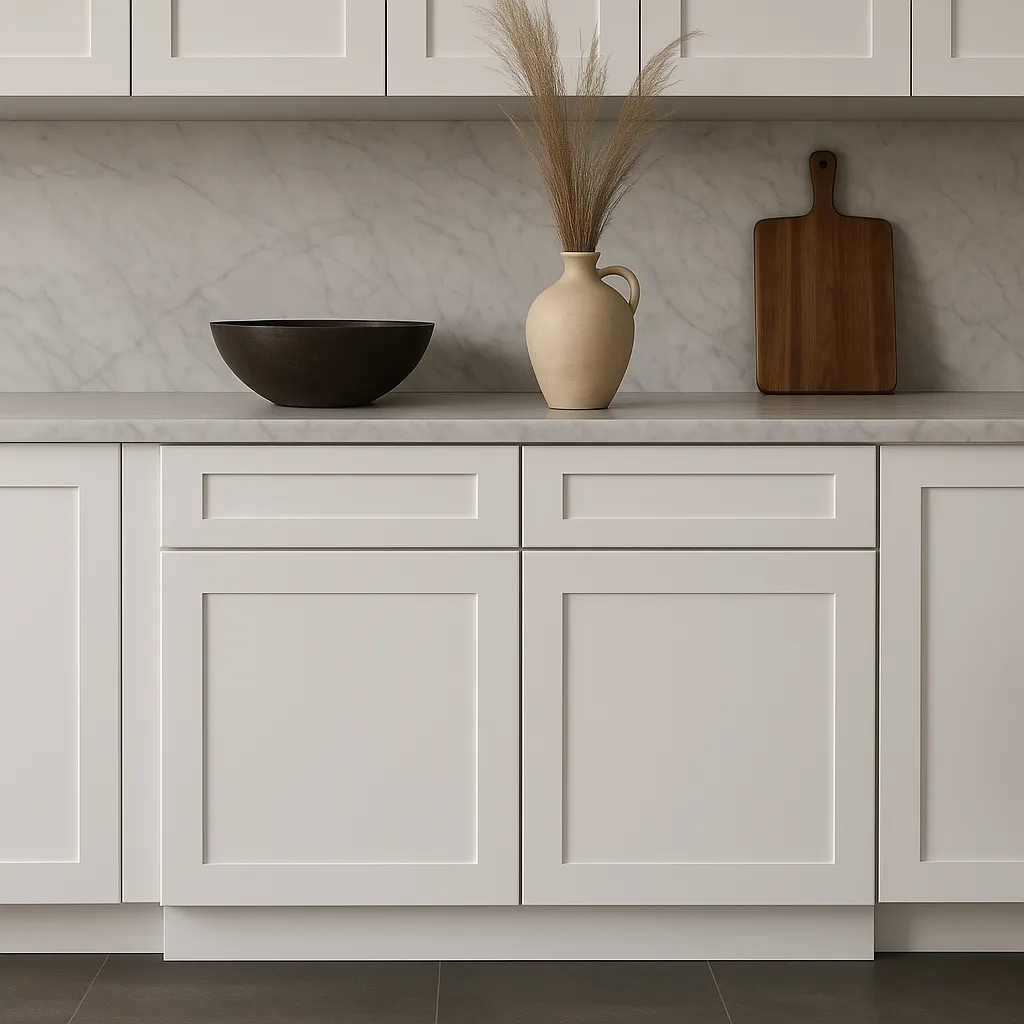 HOMLUX Ready to Assemble Drawer Base Kitchen Cabinet in Shaker White, 33 in. W x 24 in. D x 34.5 in. H, photo 4 of 4