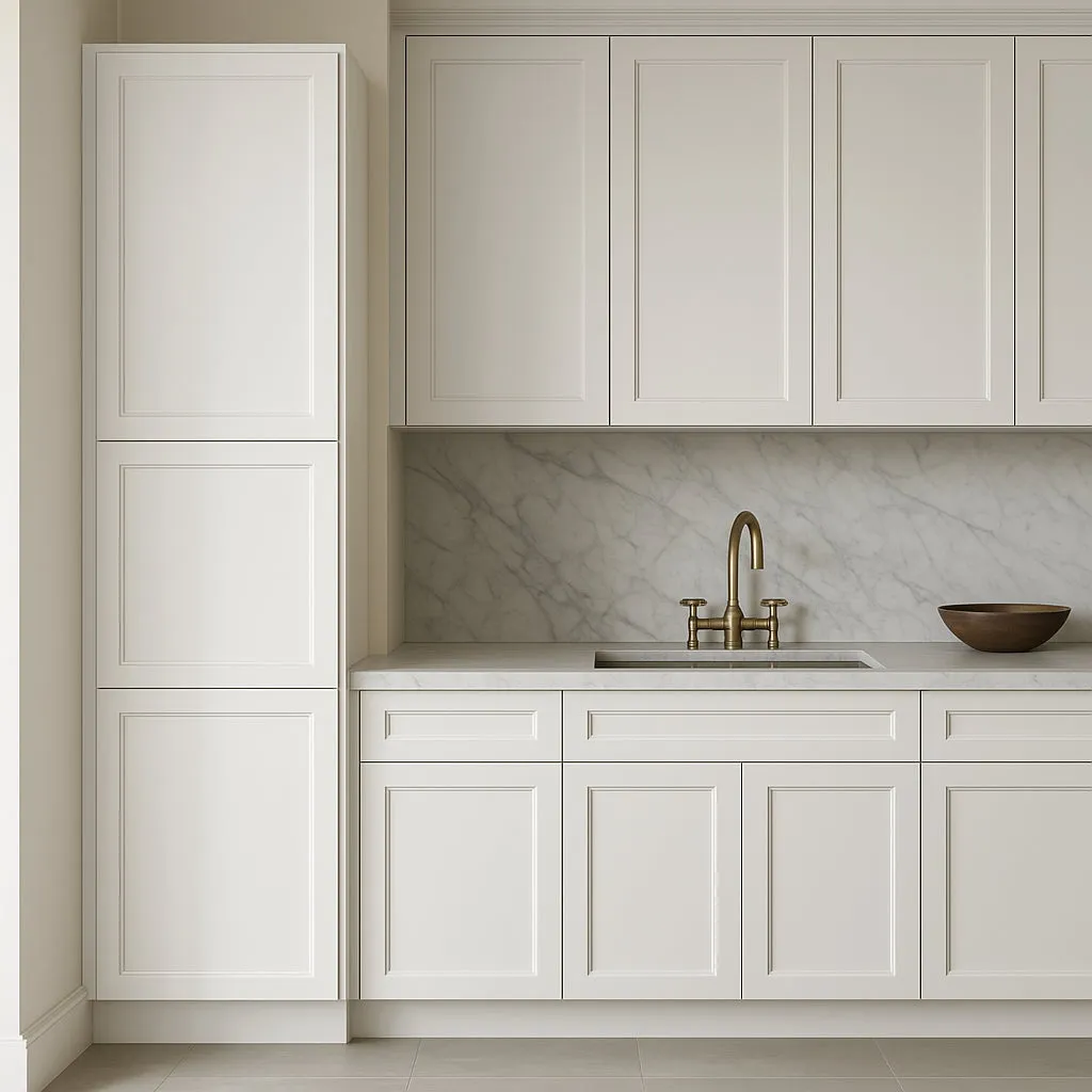 PELHAM & WHITE Keyport Shaker Pantry Cabinet - 18" W x 24" D x 96" H, White, photo 3 of 4