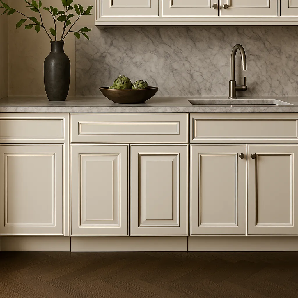 LIFEART CABINETRY Newport Ready to Assemble Base Cabinet with 2-Door and 1-Drawer in Classic White, photo 3 of 4