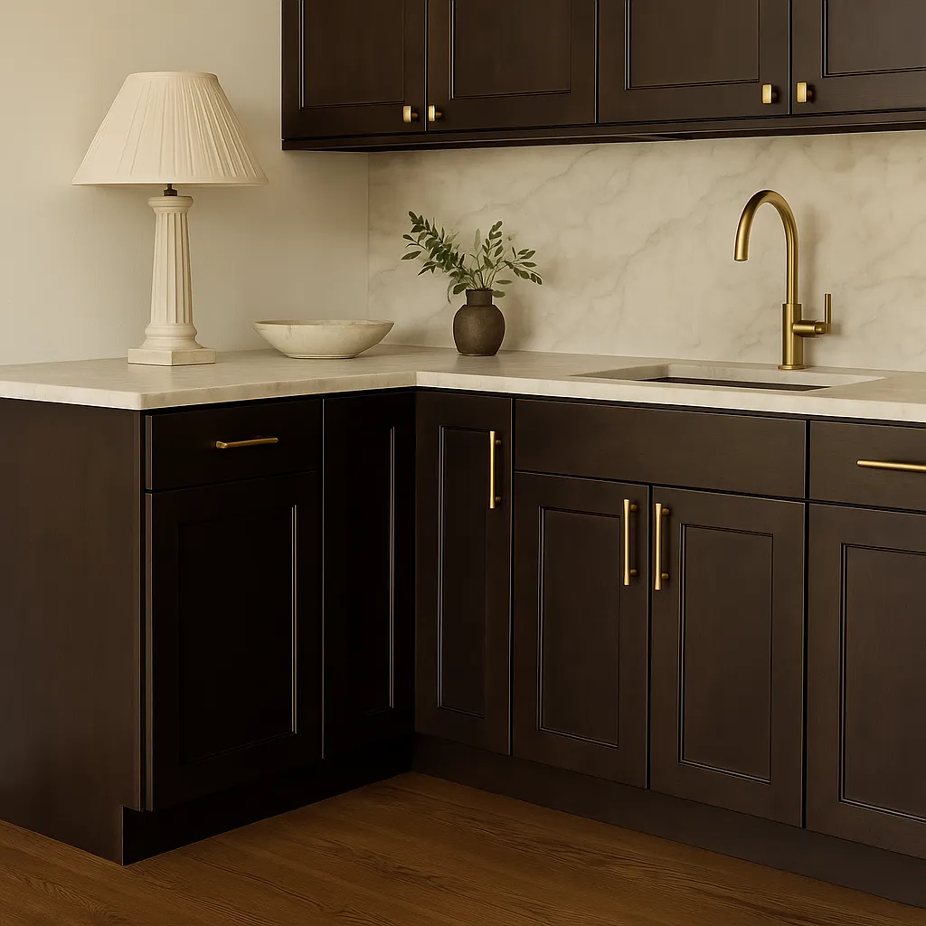 Design House Brookings Solid Wood Lazy Susan Corner Base Cabinet in Espresso, photo 2 of 4