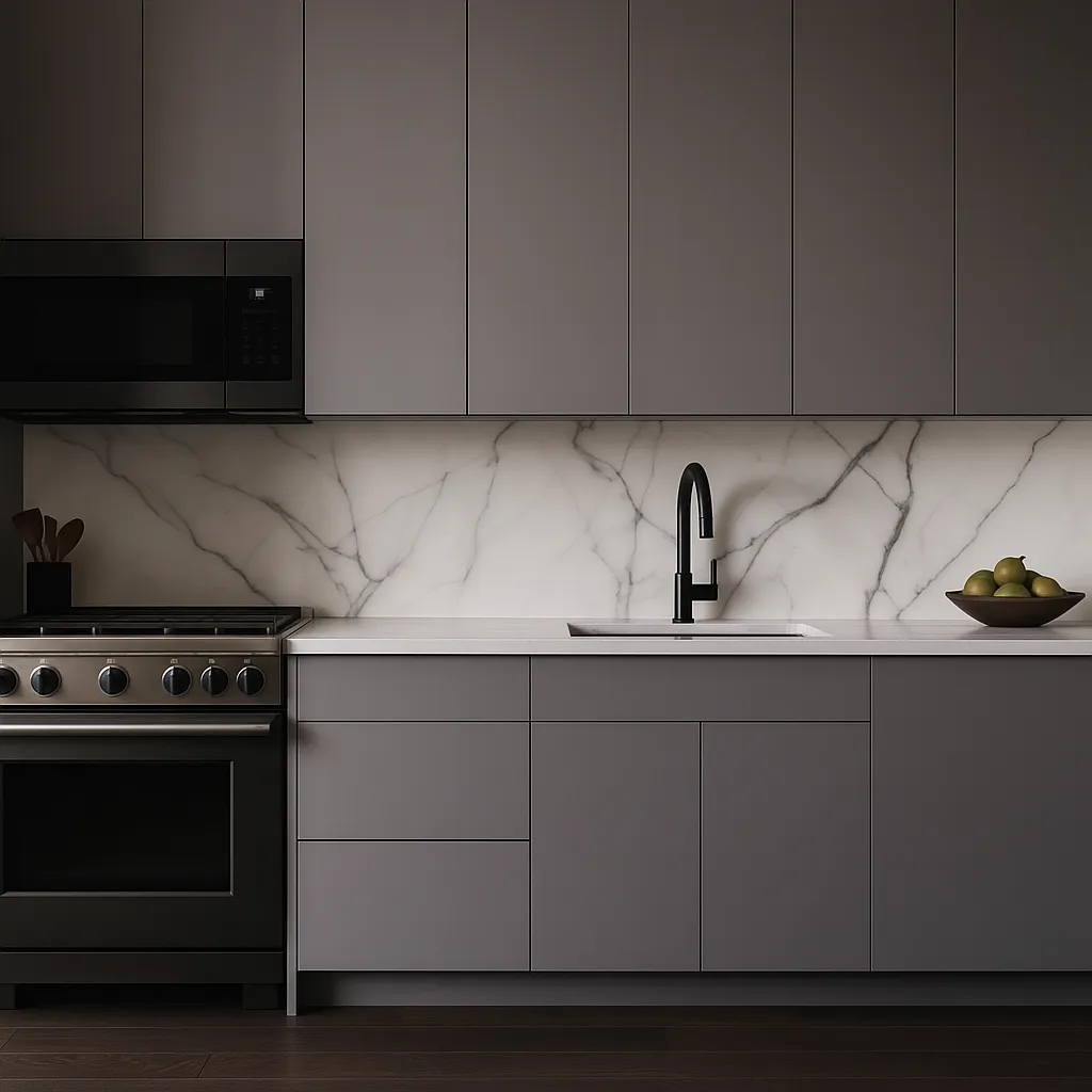 Cambridge Radiance Matte Grey Slab Drawer Base Kitchen Cabinet, 30 in. W x 24 in. D x 34.50 in. H, photo 3 of 4
