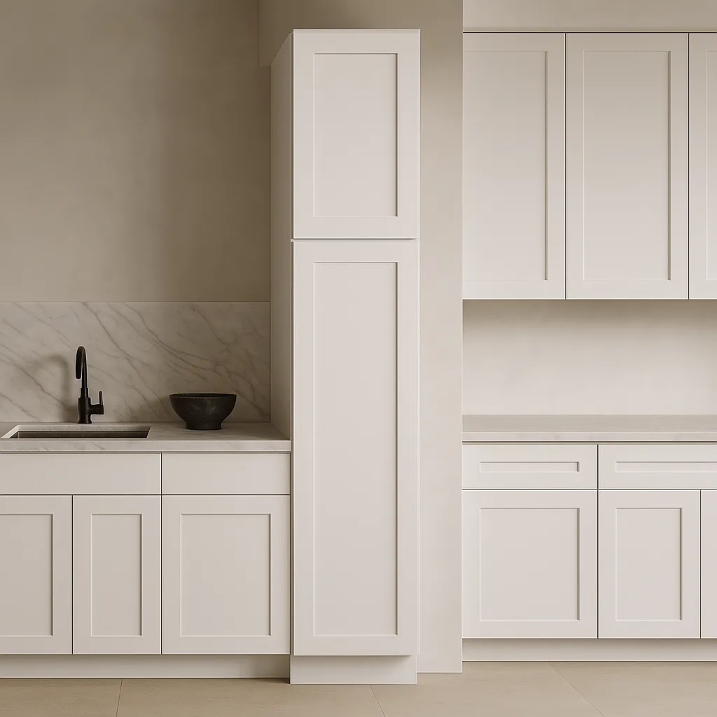 Design House Brookings Shaker Style Pantry/Utility Cabinet in White, photo 3 of 4