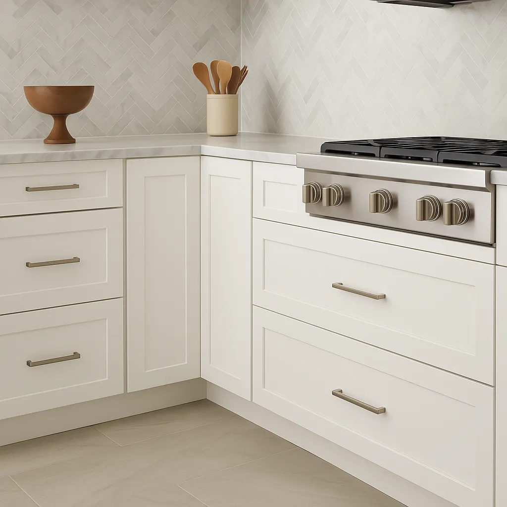 Plywell Shaker Base Lazy Susan Cabinet, Ready to Assemble, 36x34.5x24 in, White, photo 3 of 4