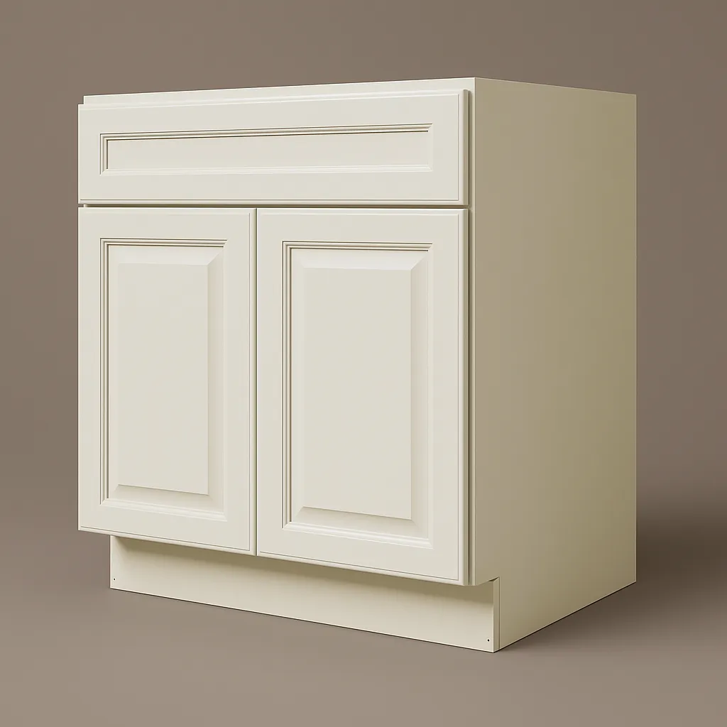 LIFEART CABINETRY Newport Ready to Assemble Sink Base Cabinet, Classic White, photo 5 of 8