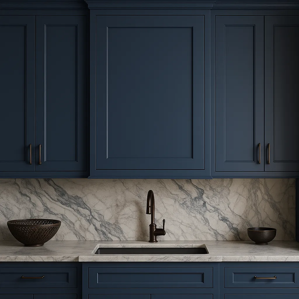 MILL'S PRIDE Valencia Blue Wall Kitchen Cabinet - 15" W x 12" D x 30" H, photo 4 of 4