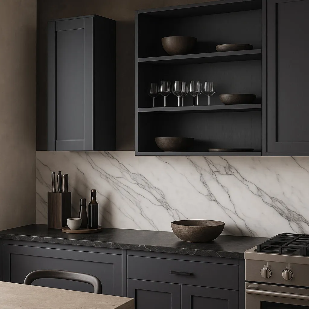 MILL'S PRIDE Richmond Venetian Onyx Plywood Shaker Wall Kitchen Cabinet, 15" W x 12" D x 30" H, photo 2 of 4
