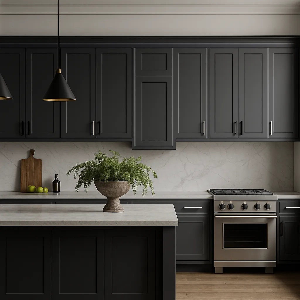 MILL'S PRIDE Richmond Venetian Onyx Plywood Shaker Wall Kitchen Cabinet, 15" W x 12" D x 30" H, photo 3 of 4
