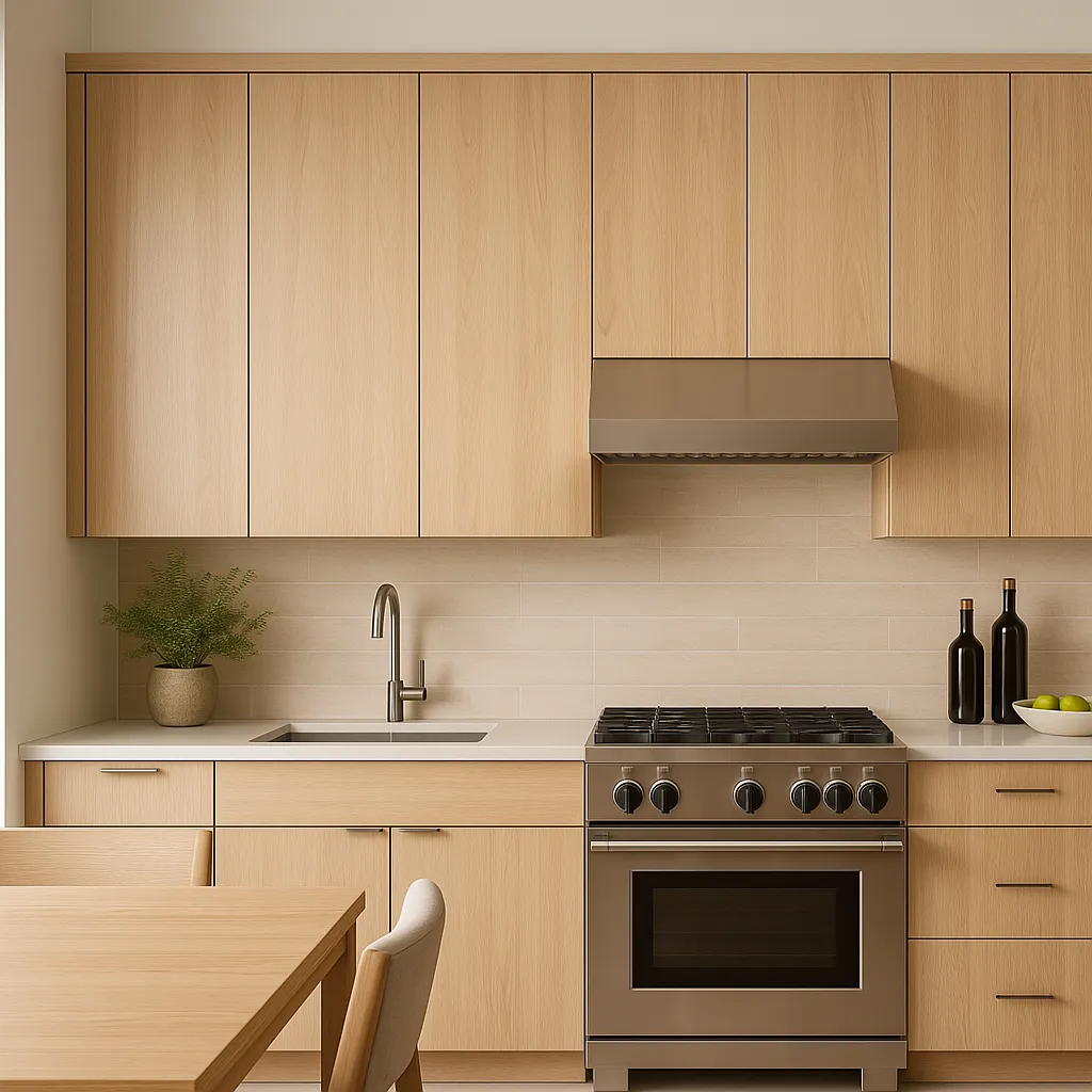 Cambridge Radiance Ready-to-Assemble Slab Wall Kitchen Cabinet, Light Oak, 18x12x30 in., photo 4 of 4