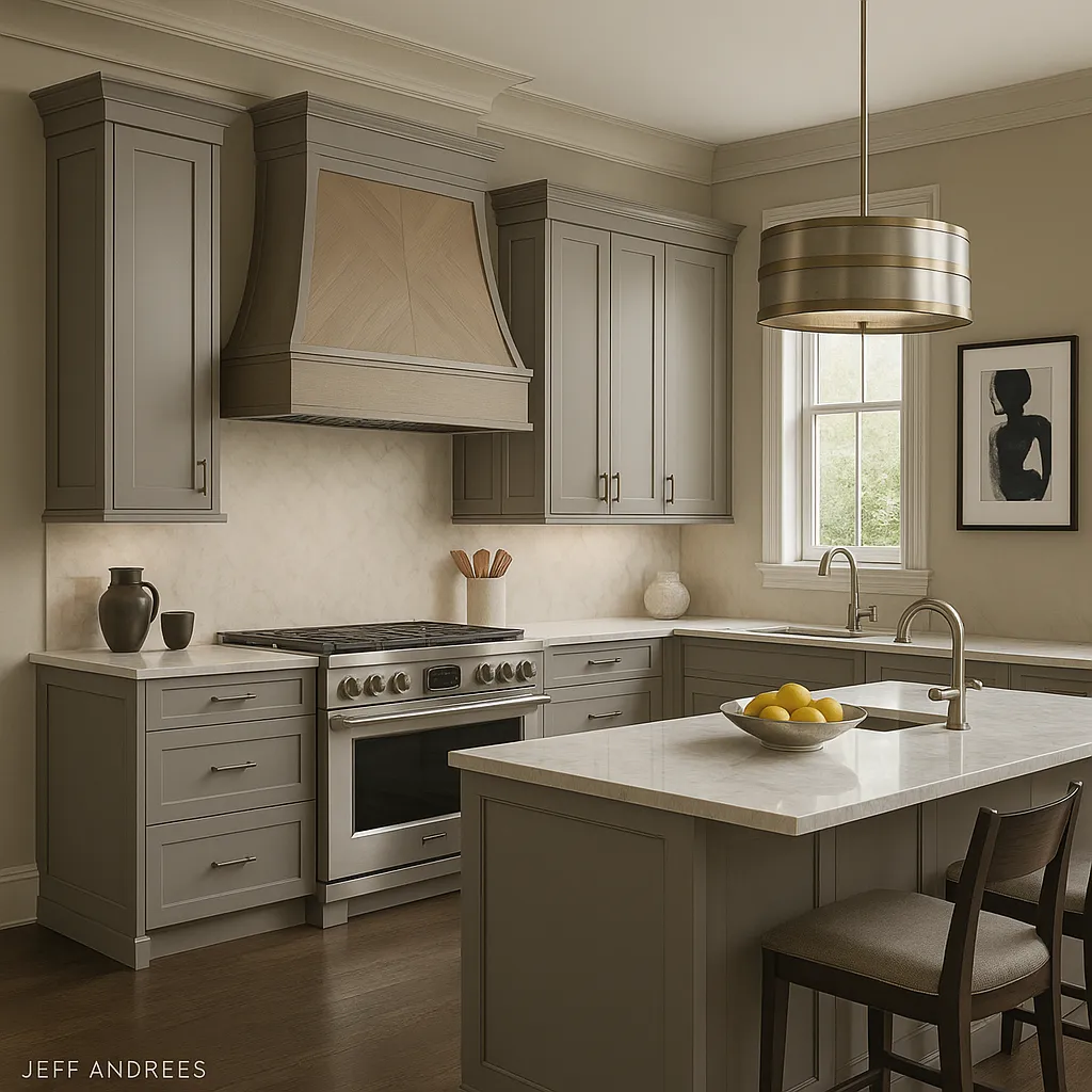 MILL'S PRIDE Richmond Vesuvius Gray Wall Kitchen Cabinet - 9 in W x 12 in D x 42 in H, photo 4 of 4