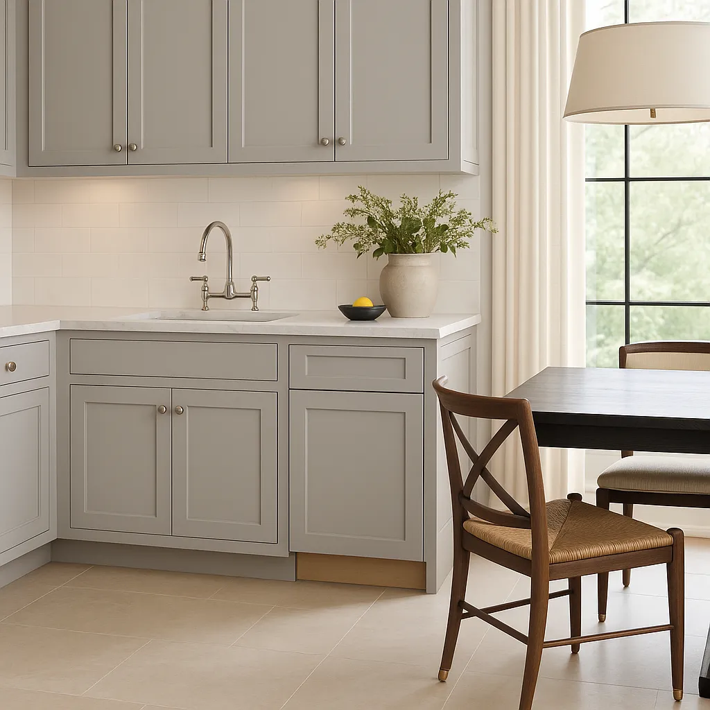 MILL'S PRIDE Richmond Vesuvius Gray Shaker Base Kitchen Cabinet - 12 in W x 24 in D x 34.5 in H, photo 4 of 4