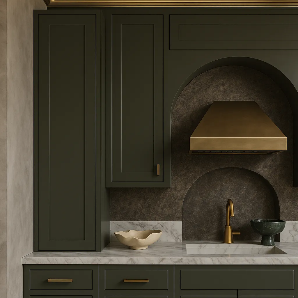 Hampton Bay Avondale Shaker Wall Kitchen Cabinet in Fern Green - 12x12x42, photo 3 of 4