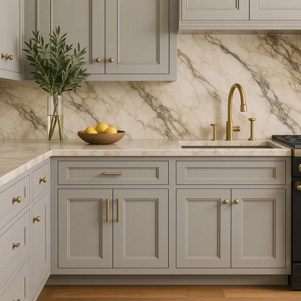 MILL'S PRIDE Richmond Vesuvius Gray Shaker Base Kitchen Cabinet - 24 in W x 24 in D x 34.5 in H, photo 4 of 4