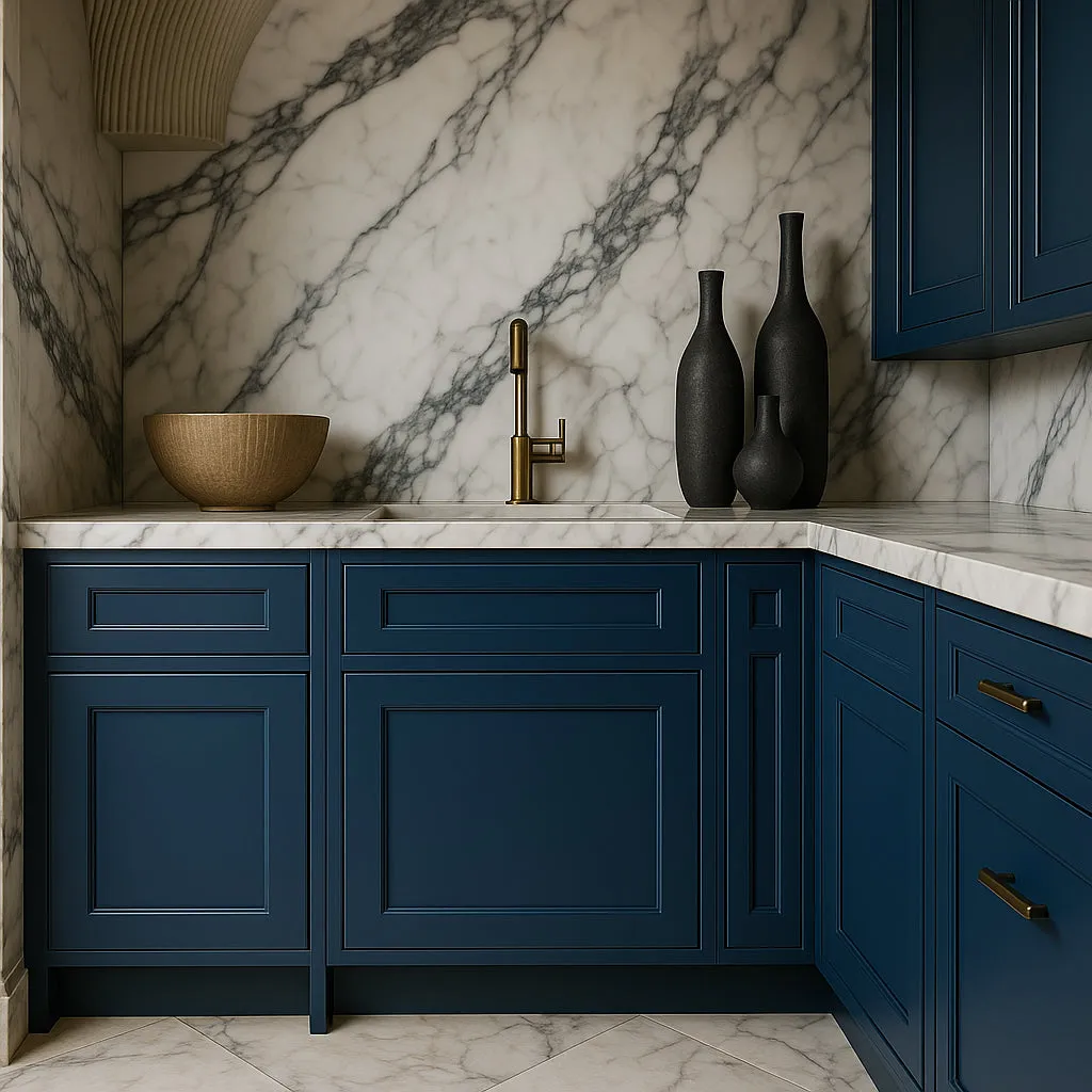 MILL'S PRIDE Valencia Blue Shaker Base Kitchen Cabinet - 21 in W x 24 in D x 34.5 in H, photo 3 of 4
