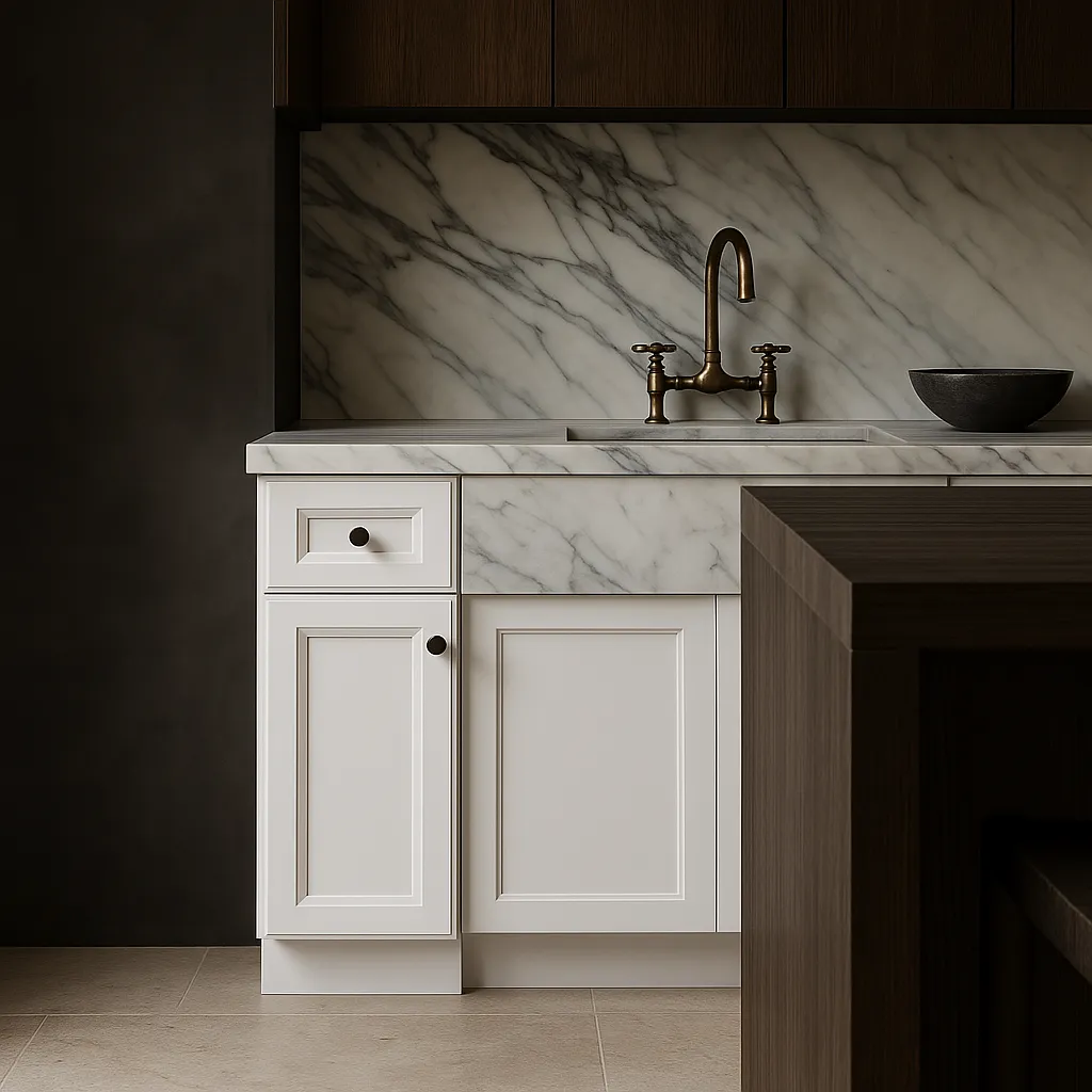PELHAM & WHITE Keyport Shaker White Plywood Kitchen Cabinet - Tool-Free Assembly, photo 2 of 4