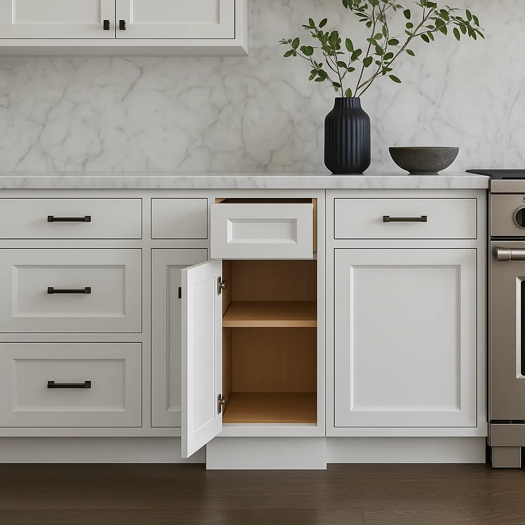 PELHAM & WHITE Keyport Shaker White Plywood Kitchen Cabinet - Tool-Free Assembly, photo 3 of 4
