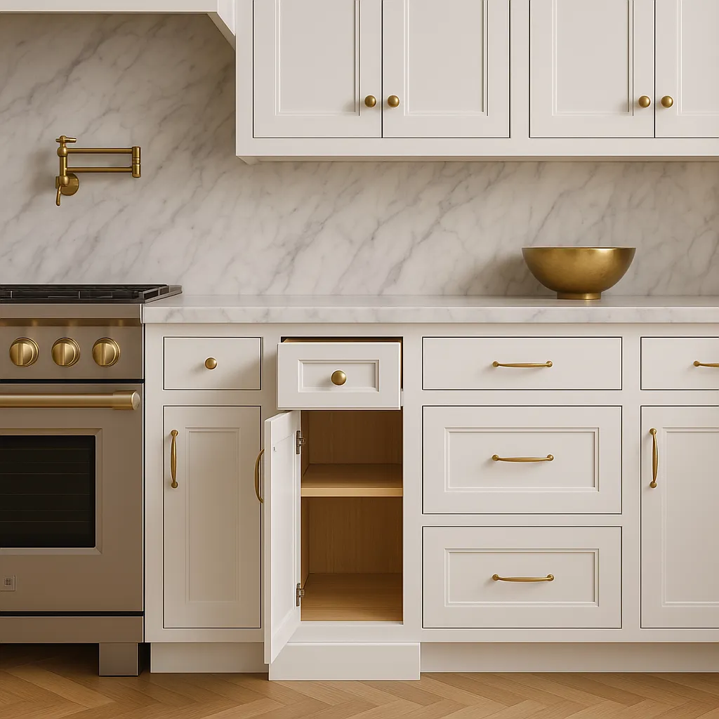 PELHAM & WHITE Keyport Shaker White Plywood Kitchen Cabinet - Tool-Free Assembly, photo 4 of 4