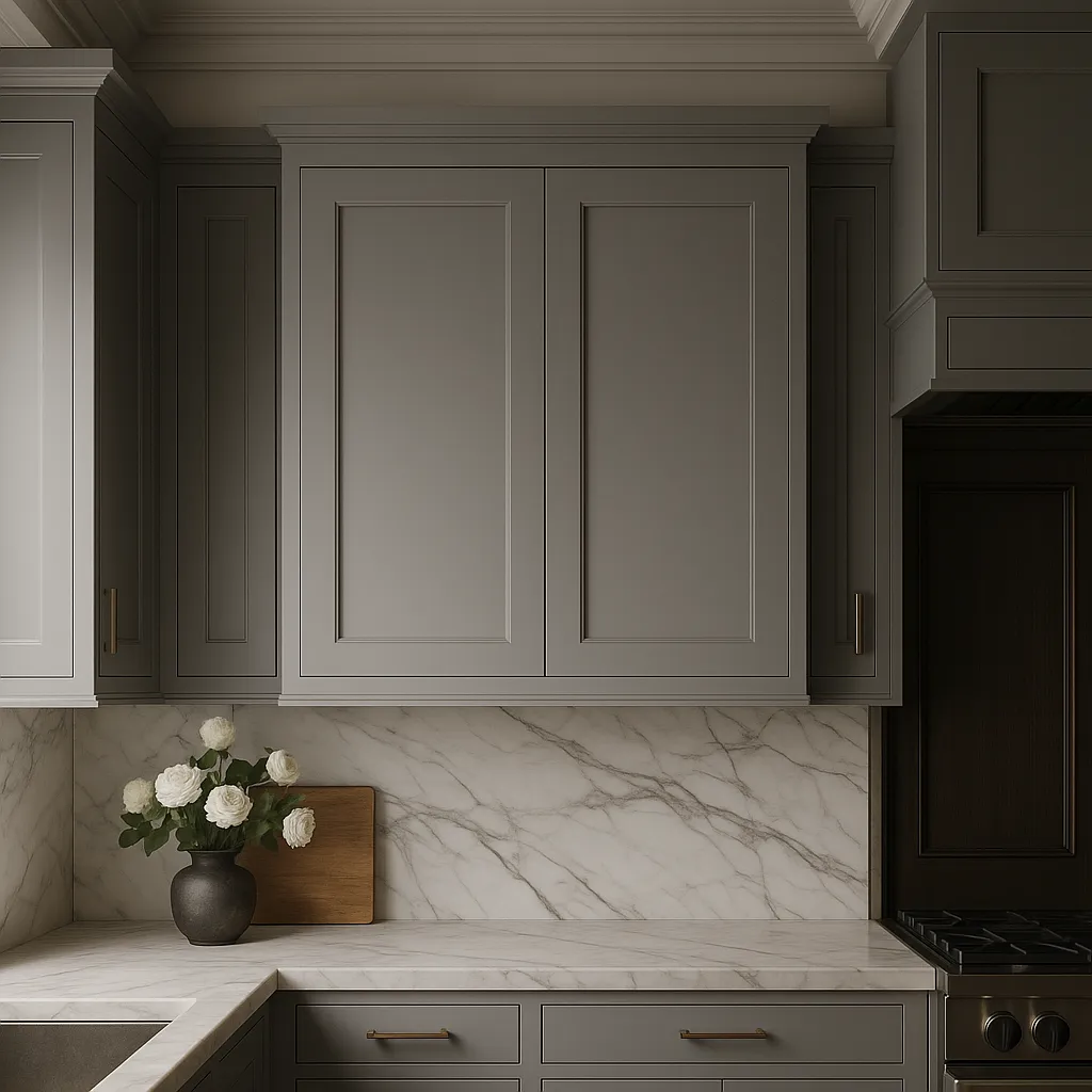MILL'S PRIDE Richmond Vesuvius Gray Plywood Shaker Wall Kitchen Cabinet - 24" W x 12" D x 36" H, photo 4 of 4