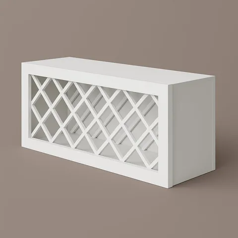 Shaker Wall Wine Rack, Ready to Assemble, White, 36 × 15 × 12 in