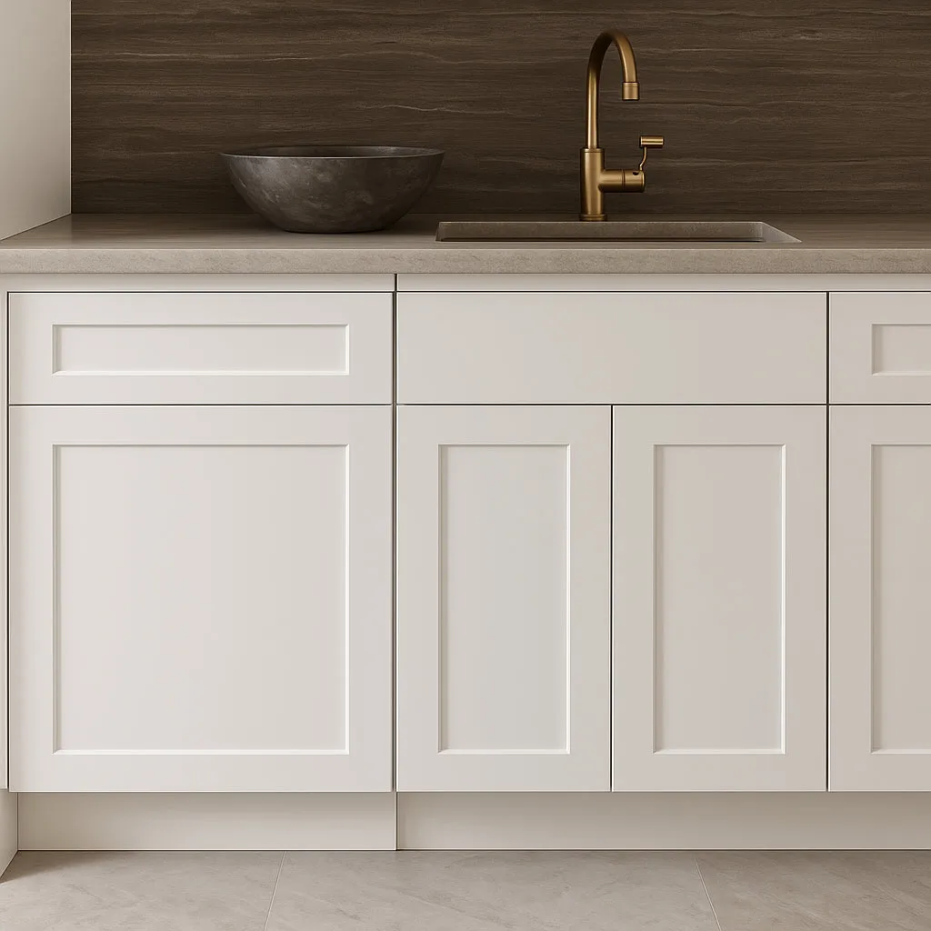 Design House Brookings Shaker Base Kitchen Cabinet, Solid Wood, White Finish, photo 2 of 4