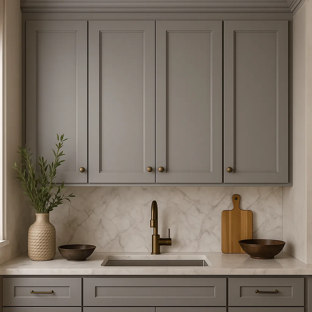 MILL'S PRIDE Richmond Vesuvius Gray Plywood Shaker Wall Kitchen Cabinet - 24" W x 12" D x 42" H, photo 4 of 4
